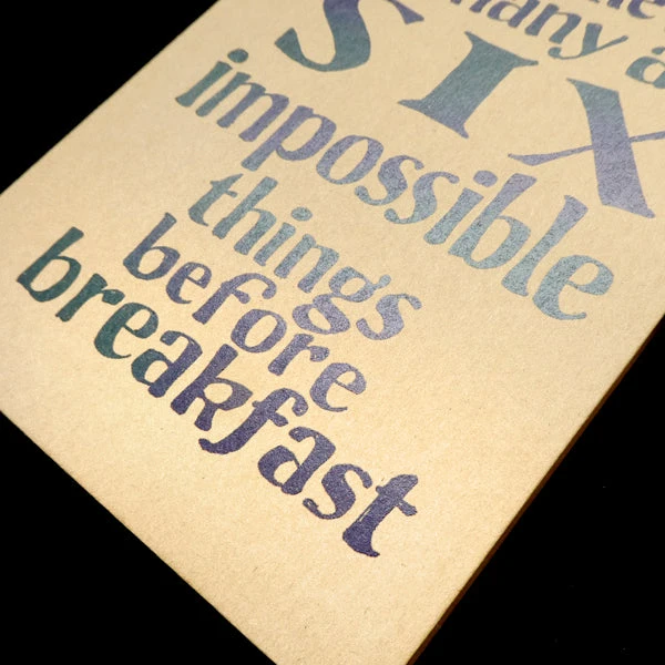 TLGC Mimaki Six Impossible Things Notebook 5 TLGC Mimaki Six Impossible Things Notebook - Image 5