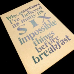 TLGC Mimaki Six Impossible Things Notebook 9 TLGC Mimaki Six Impossible Things Notebook -Literary Gift Shop 6impossiblethingsnotebook3
