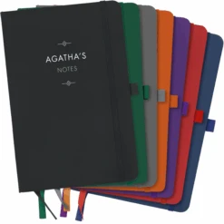 Personalised Personalised Notebook - Sans Serif Font With Ornaments