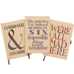 TLGC Mimaki Curiouser & Curiouser Notebook -Literary Gift Shop AlicenotebooksSETcutout b946438e 5f4c 4036 8031 220138e22c4f