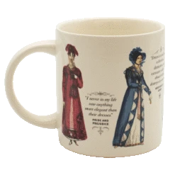 UPG Jane Austen's Regency Finery Heat-Transformation Mug -Literary Gift Shop Austen dress mug left1 animation 5690