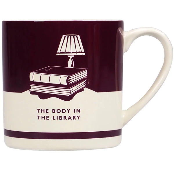 Half Moon Bay 'The Body In The Library' Agatha Christie Mug 1 Half Moon Bay 'The Body In The Library' Agatha Christie Mug