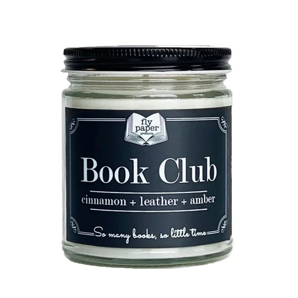 Fly Paper Products Book Club Glass Jar Candle 1 Fly Paper Products Book Club Glass Jar Candle