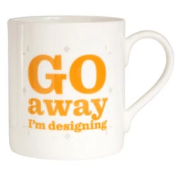 TLGC Go Away I'm Designing Bone China Mug