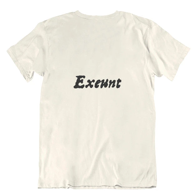 TLGC Epson Enter ... Exeunt First Folio T-shirt - Parchment - Choice Of Shapes/Styles 3 TLGC Epson Enter ... Exeunt First Folio T-shirt - Parchment - Choice Of Shapes/Styles - Image 3