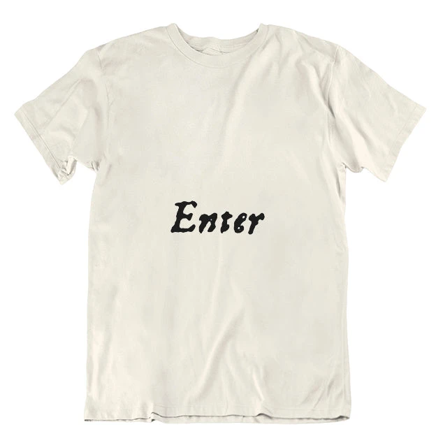 TLGC Epson Enter ... Exeunt First Folio T-shirt - Parchment - Choice Of Shapes/Styles 2 TLGC Epson Enter ... Exeunt First Folio T-shirt - Parchment - Choice Of Shapes/Styles - Image 2