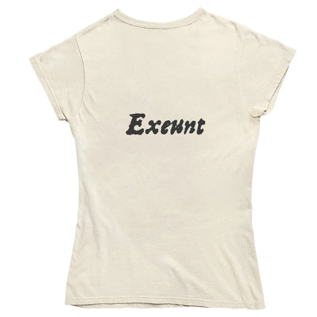 TLGC Epson Enter ... Exeunt First Folio T-shirt - Parchment - Choice Of Shapes/Styles 5 TLGC Epson Enter ... Exeunt First Folio T-shirt - Parchment - Choice Of Shapes/Styles - Image 5