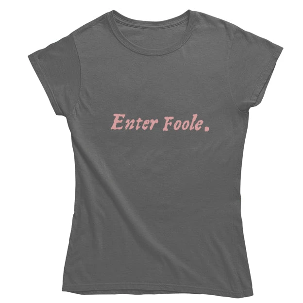 TLGC Epson Enter Foole First Folio T-shirt - Grey - Choice Of Shapes/Styles 3 TLGC Epson Enter Foole First Folio T-shirt - Grey - Choice Of Shapes/Styles - Image 3