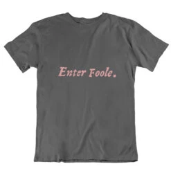 TLGC Epson Enter Foole First Folio T-shirt - Grey - Choice Of Shapes/Styles