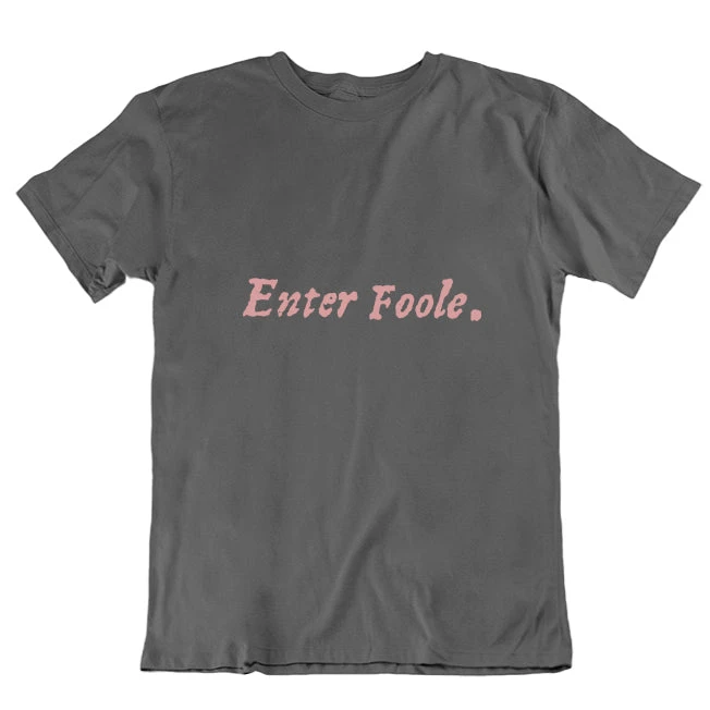 TLGC Epson Enter Foole First Folio T-shirt - Grey - Choice Of Shapes/Styles 1 TLGC Epson Enter Foole First Folio T-shirt - Grey - Choice Of Shapes/Styles