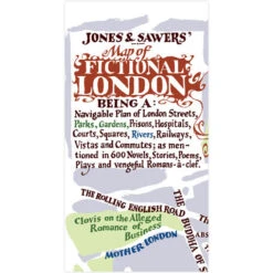 Bookish A Map Of Fictional London - Now Available As A Map Or Poster