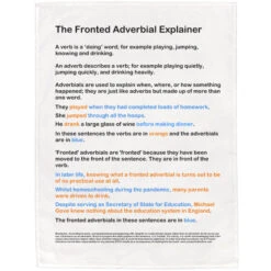 TLGC Epson The Fronted Adverbial Explainer Tea Towel