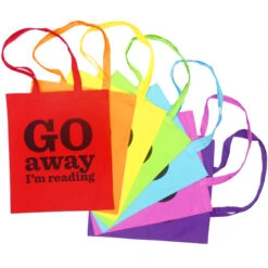 TLGC Epson Go Away I'm Reading Bag -Literary Gift Shop GoAwayBagNEWgroupBjpg
