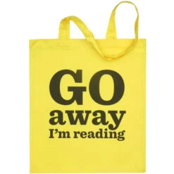 TLGC Epson Go Away I'm Reading Bag -Literary Gift Shop GoAwayBagNEWyellow72