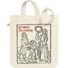 TLGC Epson Go Away I'm Reading Woodcut Tote Bag