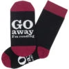 TLGC Go Away I'm Reading Socks