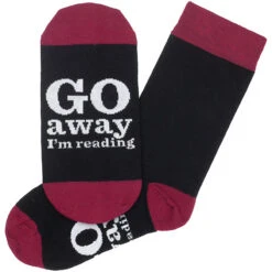 TLGC Go Away I'm Reading Socks