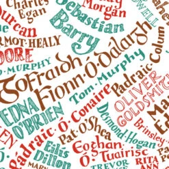 Bookish Literary Map Of Ireland -Literary Gift Shop Ireland Map detail 3 2017