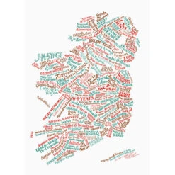 Bookish Literary Map Of Ireland