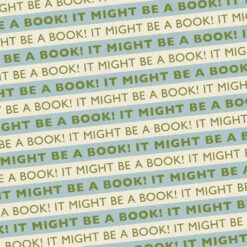 TLGC It Might Be A Book! Wrapping Paper Blue/Green
