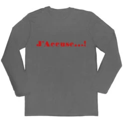 TLGC Epson J'Accuse Émile Zola Long-sleeved Unisex T-shirt