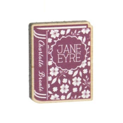 Faire Jane Eyre Wooden Brooch