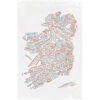 TLGC Epson Literary Map Of Ireland Tea Towel