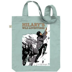 Personalised Personalised Book Cover Tote - Mountain Adventure -Literary Gift Shop Mountain Adventures green