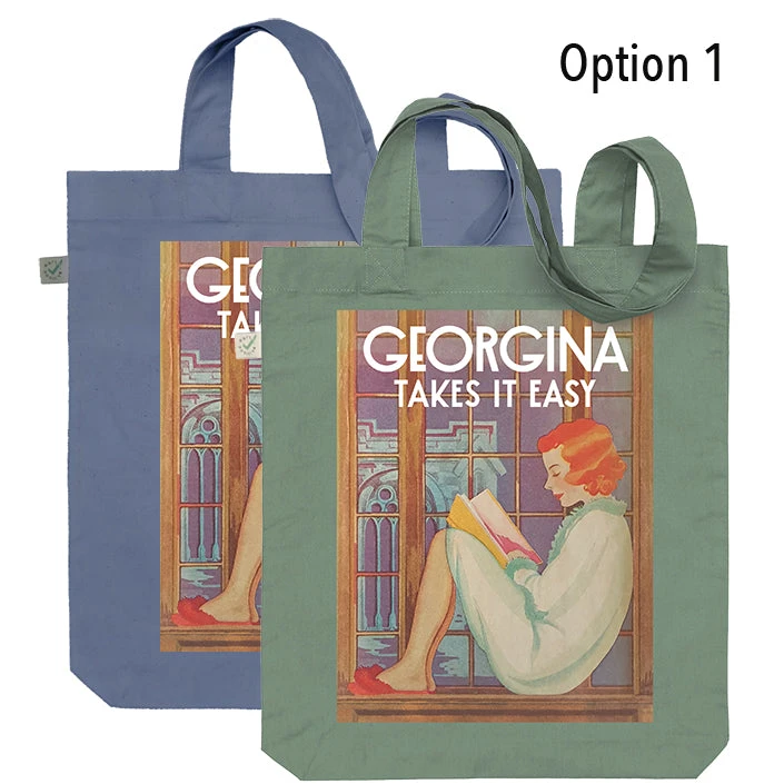 Personalised Personalised Book Cover Tote - Taking It Easy 2 Personalised Personalised Book Cover Tote - Taking It Easy - Image 2