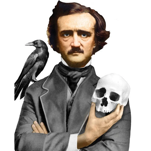 UPG Edgar Allan Poe Shaped Card 2 UPG Edgar Allan Poe Shaped Card - Image 2