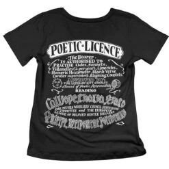 TLGC Epson Poetic Licence T-shirt - Choice Of Shapes/Styles -Literary Gift Shop Poetic Women s Main