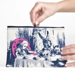 Out Of Print Zipped Pouch - Alice In Wonderland -Literary Gift Shop Pouches10