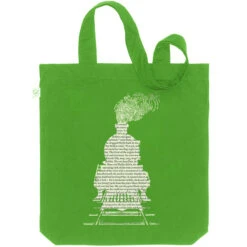 TLGC Epson The Railway Children Tote Bag -Literary Gift Shop RailwayChildrenTotebagleafgreen