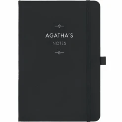 Personalised Personalised Notebook - Sans Serif Font With Ornaments 15 Personalised Personalised Notebook - Sans Serif Font With Ornaments -Literary Gift Shop Sans Serif with Ornaments black Agatha