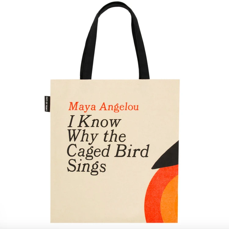 Out Of Print Maya Angelou I Know Why The Caged Bird Sings Tote Bag 1 Out Of Print Maya Angelou I Know Why The Caged Bird Sings Tote Bag
