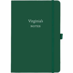 Personalised Personalised Notebook - Serif Font -Literary Gift Shop Serif green Virginia