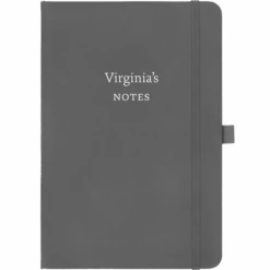 Personalised Personalised Notebook - Serif Font -Literary Gift Shop Serif grey Virginia