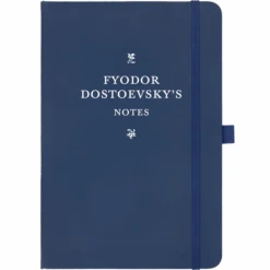 Personalised Personalised Notebook - Serif Font With Ornaments -Literary Gift Shop Serif with Ornaments blue Fyodor