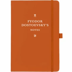 Personalised Personalised Notebook - Serif Font With Ornaments -Literary Gift Shop Serif with Ornaments orange Fyodor