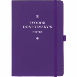 Personalised Personalised Notebook - Serif Font With Ornaments -Literary Gift Shop Serif with Ornaments purple Fyodor