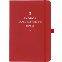 Personalised Personalised Notebook - Serif Font With Ornaments -Literary Gift Shop Serif with Ornaments red Fyodor