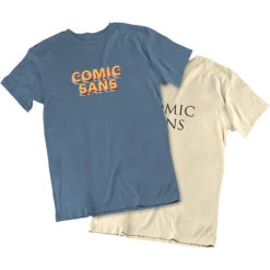 TLGC Epson Comic Sans Fan T-shirt - Choice Of Shapes/Styles