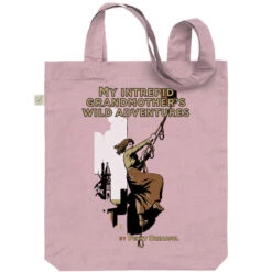 Personalised Personalised Book Cover Tote - Wild Rescue 13 Personalised Personalised Book Cover Tote - Wild Rescue -Literary Gift Shop Wall Adventures Pink