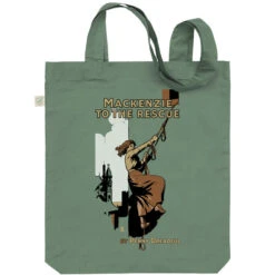 Personalised Personalised Book Cover Tote - Wild Rescue 9 Personalised Personalised Book Cover Tote - Wild Rescue -Literary Gift Shop Wall Rescue Green