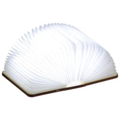 Gingko Book Light - Mini -Literary Gift Shop Walnut Mini Book Light 3