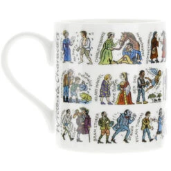 McLaggan Writers And Characters Mug -Literary Gift Shop authorcharactermugC