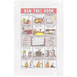 TLGC Epson Ban This Book - Grant Snider Tea Towel