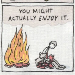 TLGC Epson Ban This Book - Grant Snider Tea Towel -Literary Gift Shop banthisbookteatowelsniderC