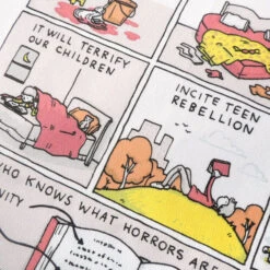 TLGC Epson Ban This Book - Grant Snider Tea Towel -Literary Gift Shop banthisbookteatowelsniderE