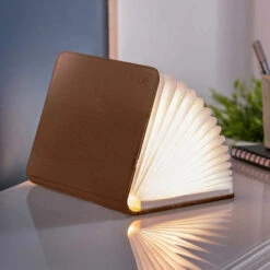 Gingko Book Light -Literary Gift Shop book light leather large 2